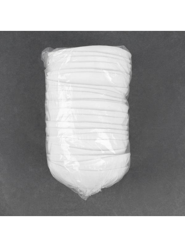 Чашки для бюстгальтера «Круг», L (48), d = 14,5 см, пара, цвет белый