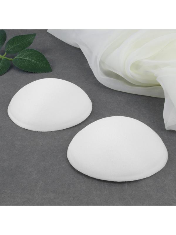 Чашки для бюстгальтера «Круг», L (48), d = 14,5 см, пара, цвет белый