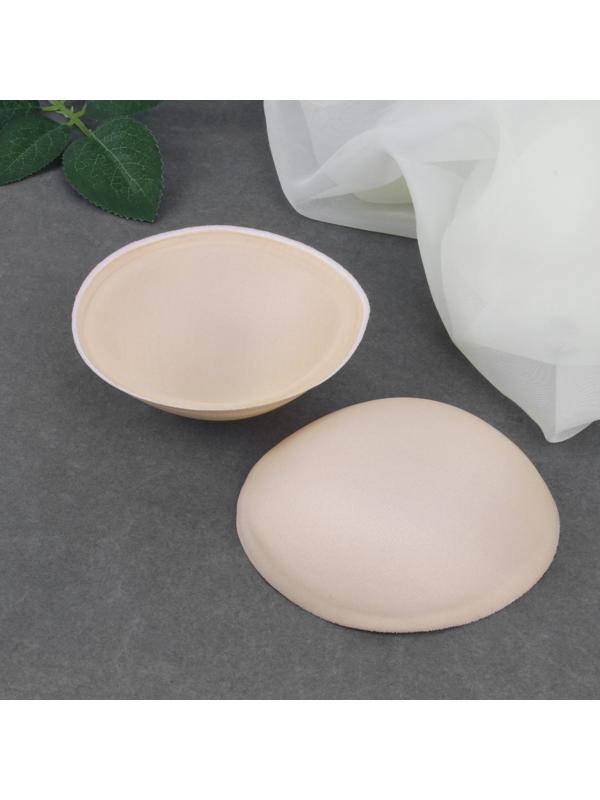 Чашки для бюстгальтера «Круг», L (48), d = 14,5 см, пара, цвет бежевый