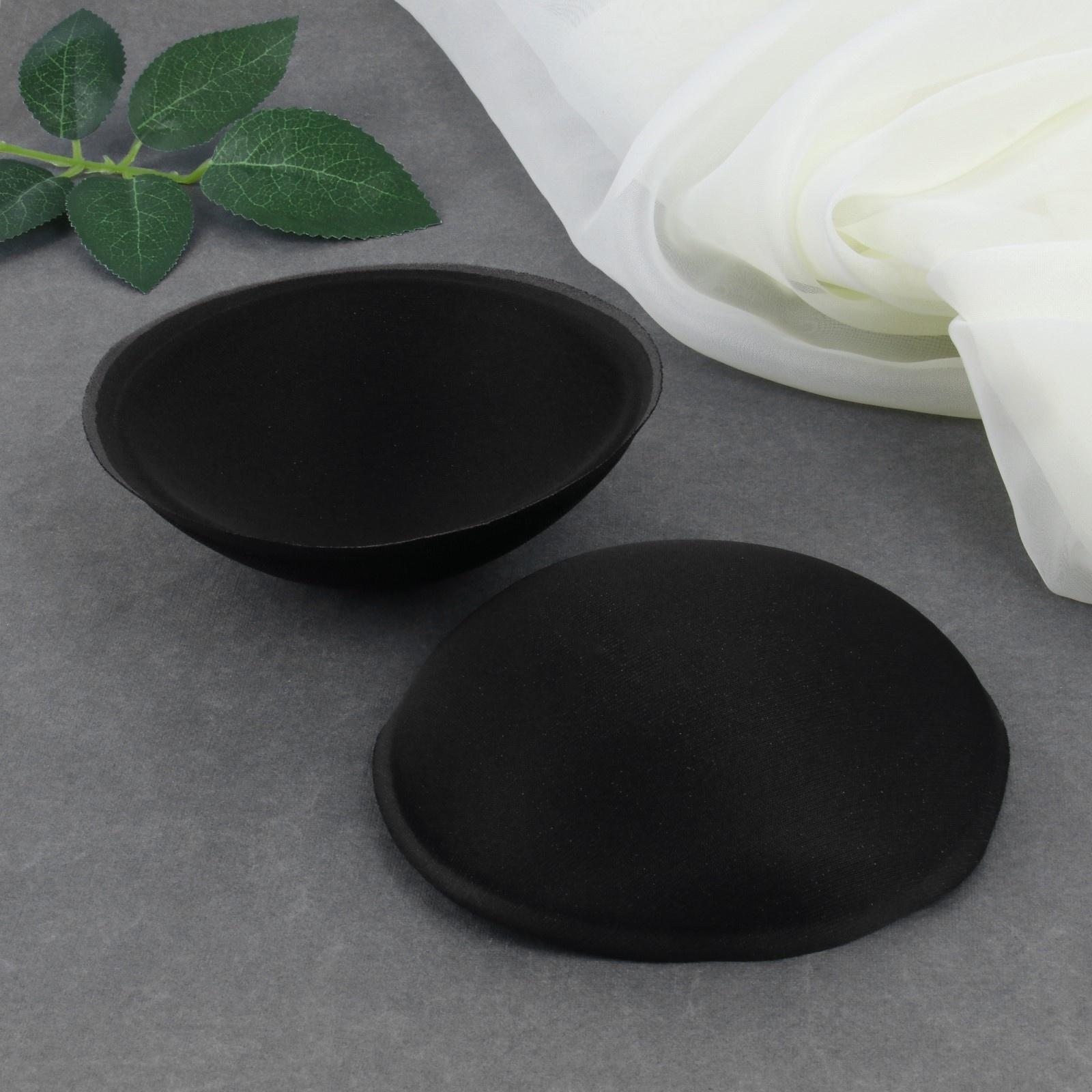 Чашки для бюстгальтера «Круг», 2XL (52), d = 16,5 см, пара, цвет чёрный