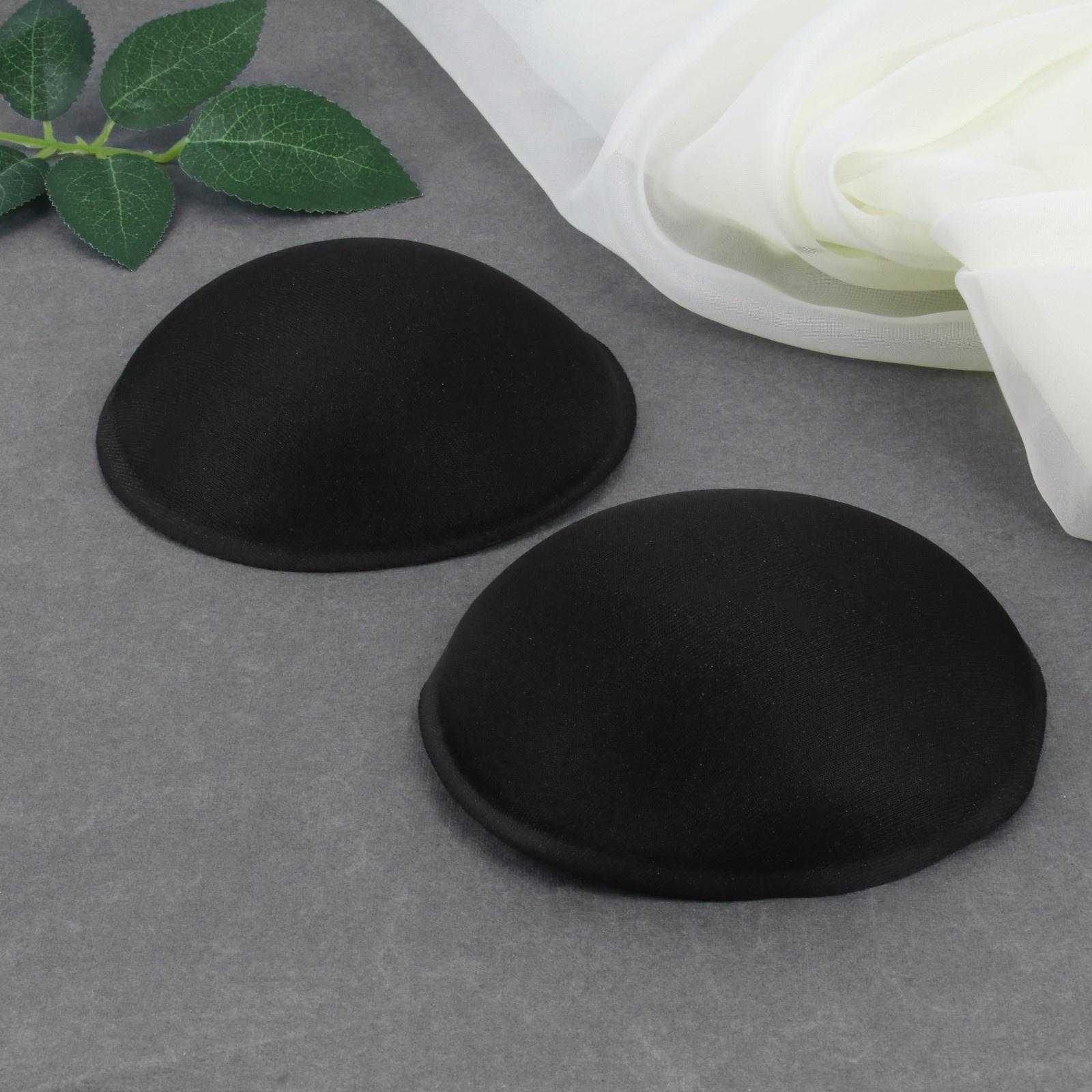 Чашки для бюстгальтера «Круг», 2XL (52), d = 16,5 см, пара, цвет чёрный