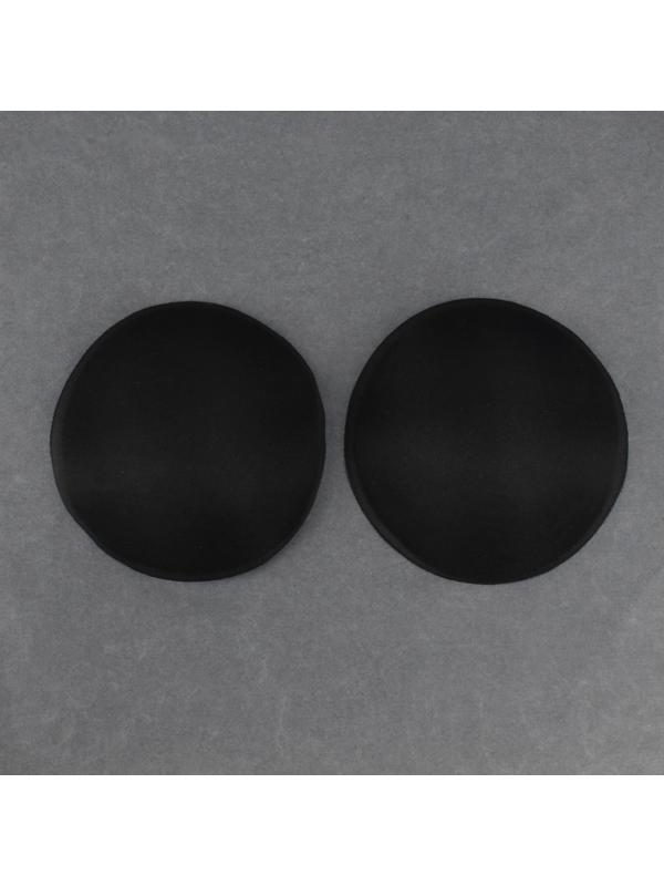 Чашки для бюстгальтера «Круг», 2XL (52), d = 16,5 см, пара, цвет чёрный