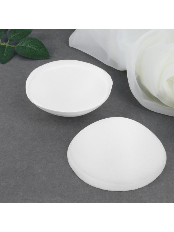 Чашки для бюстгальтера «Круг», 2XL (52), d = 16,5 см, пара, цвет белый