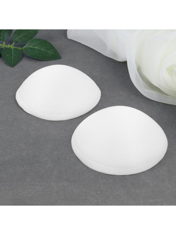 Чашки для бюстгальтера «Круг», 2XL (52), d = 16,5 см, пара, цвет белый