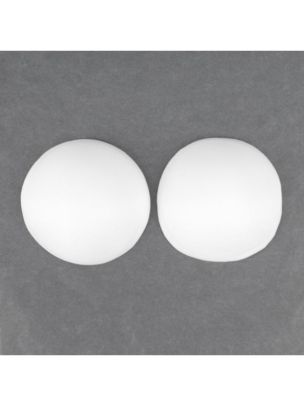 Чашки для бюстгальтера «Круг», 2XL (52), d = 16,5 см, пара, цвет белый