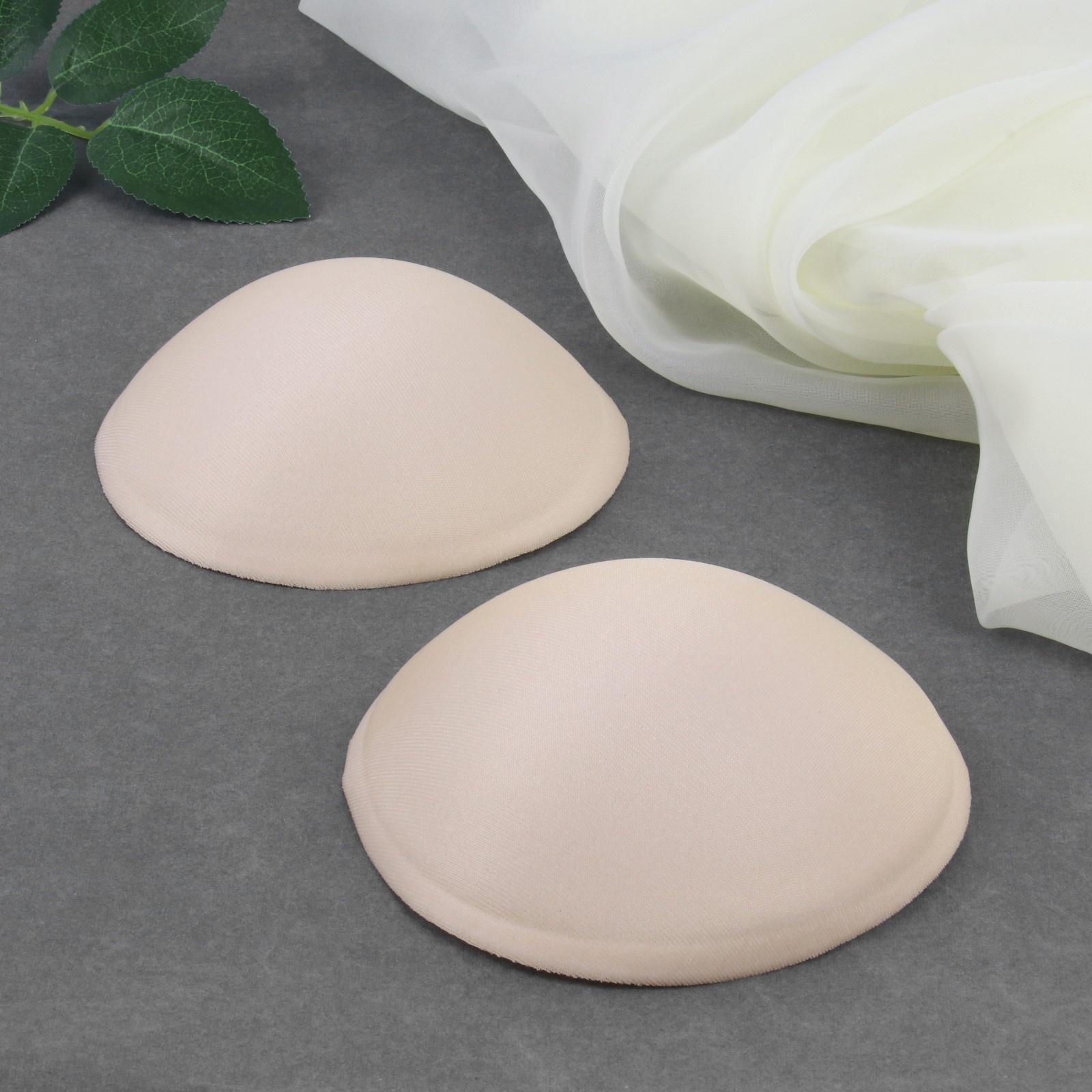 Чашки для бюстгальтера «Круг», 2XL (52), d = 16,5 см, цвет бежевый