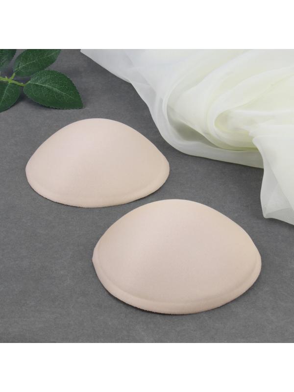 Чашки для бюстгальтера «Круг», 2XL (52), d = 16,5 см, цвет бежевый