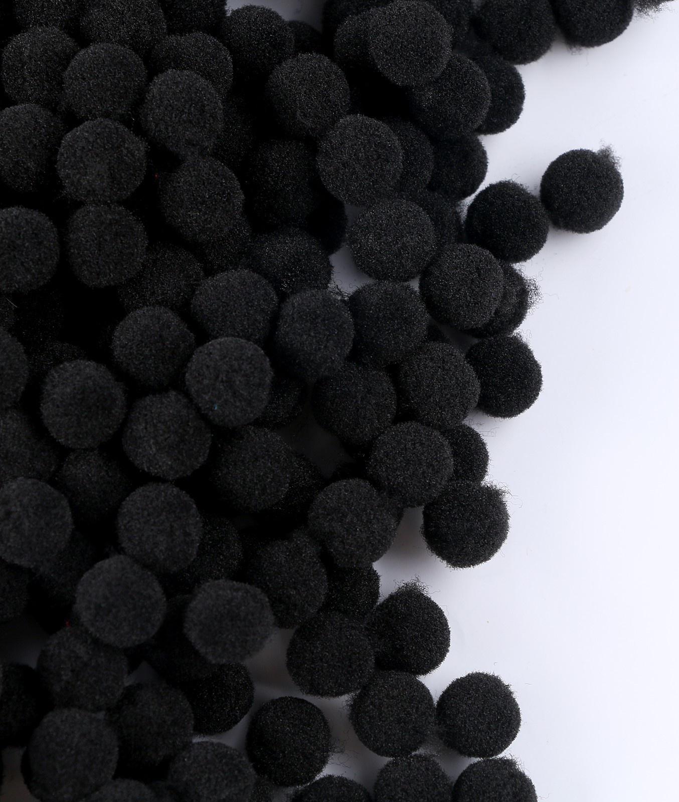 Набор деталей для декора «Бомбошки», набор 5000 шт., размер 1 шт. — 1 см, цвет чёрный