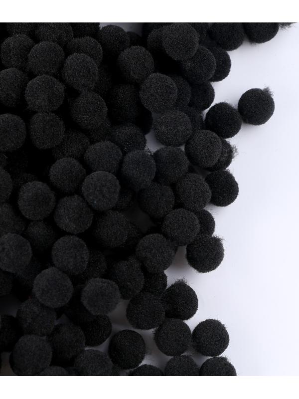 Набор деталей для декора «Бомбошки», набор 5000 шт., размер 1 шт. — 1 см, цвет чёрный