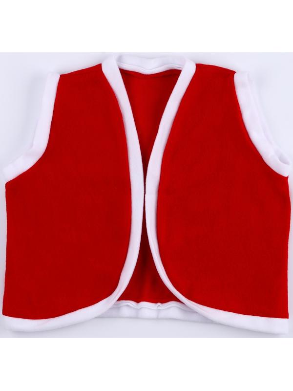 Карнавальный набор «Новогодний гномик»: жилетка и колпак, рост 92–104 см