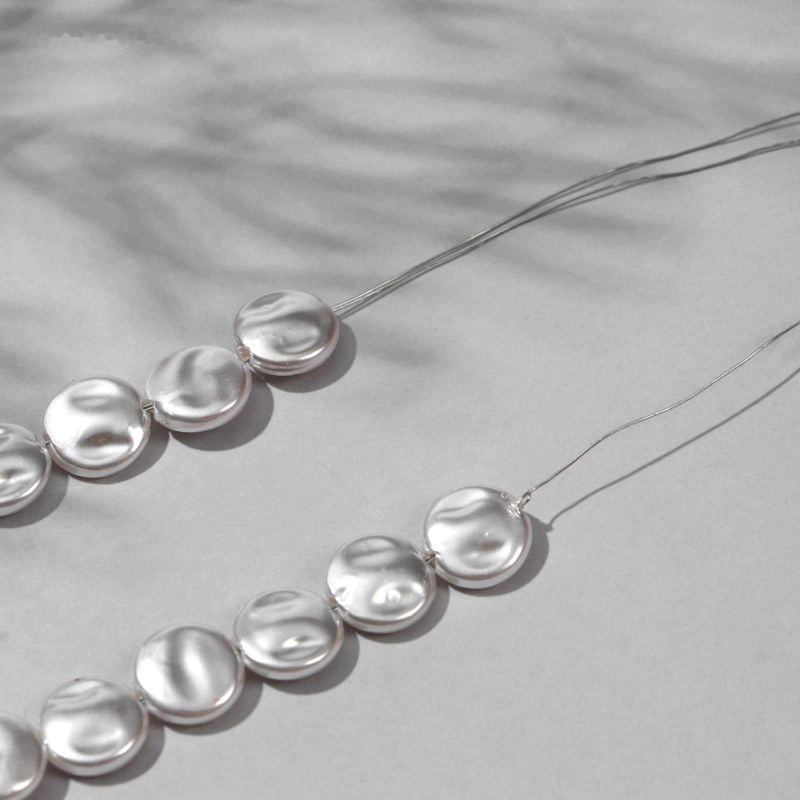 Бусины пластиковые на нити 