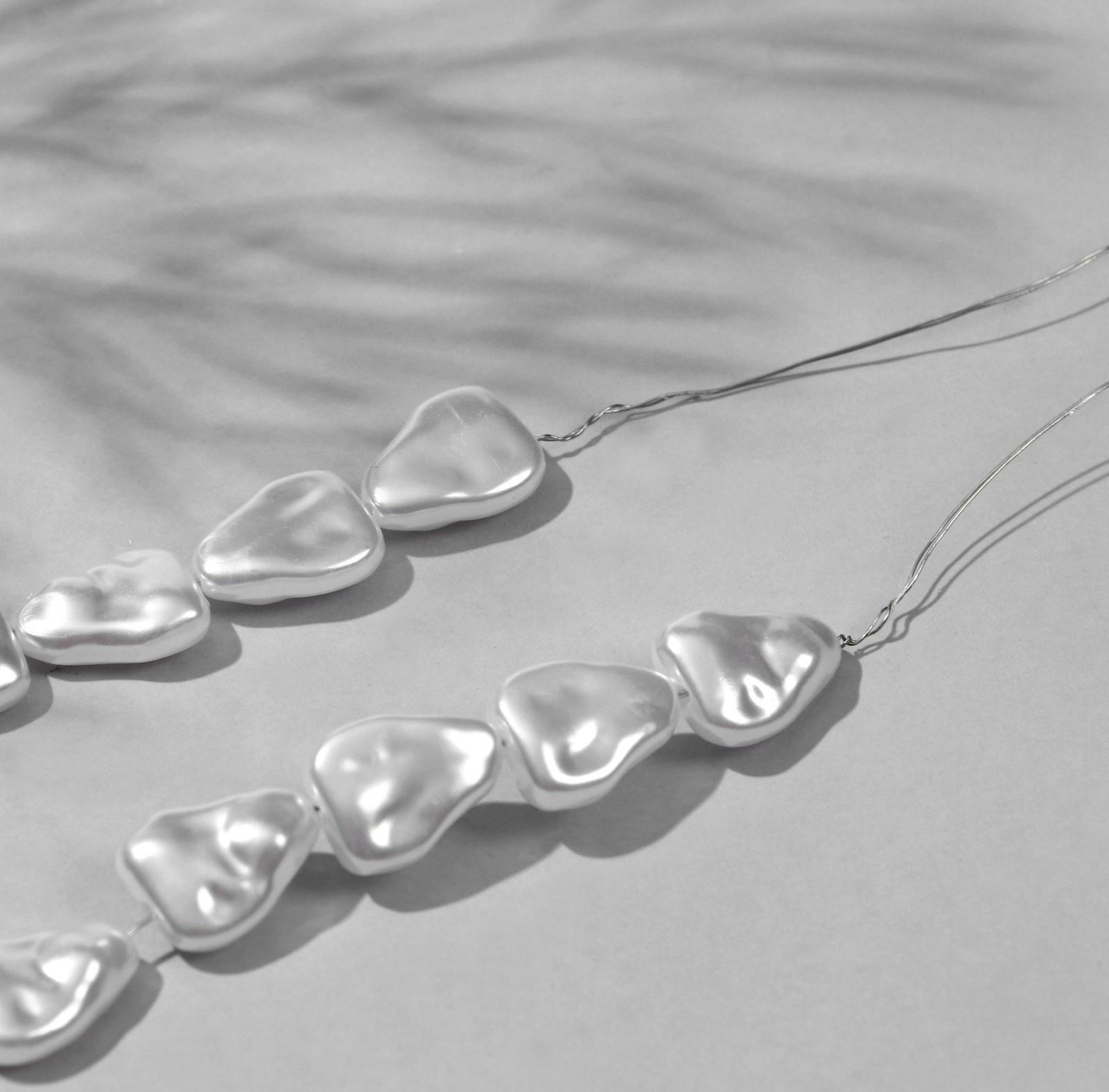 Бусины пластиковые на нити 