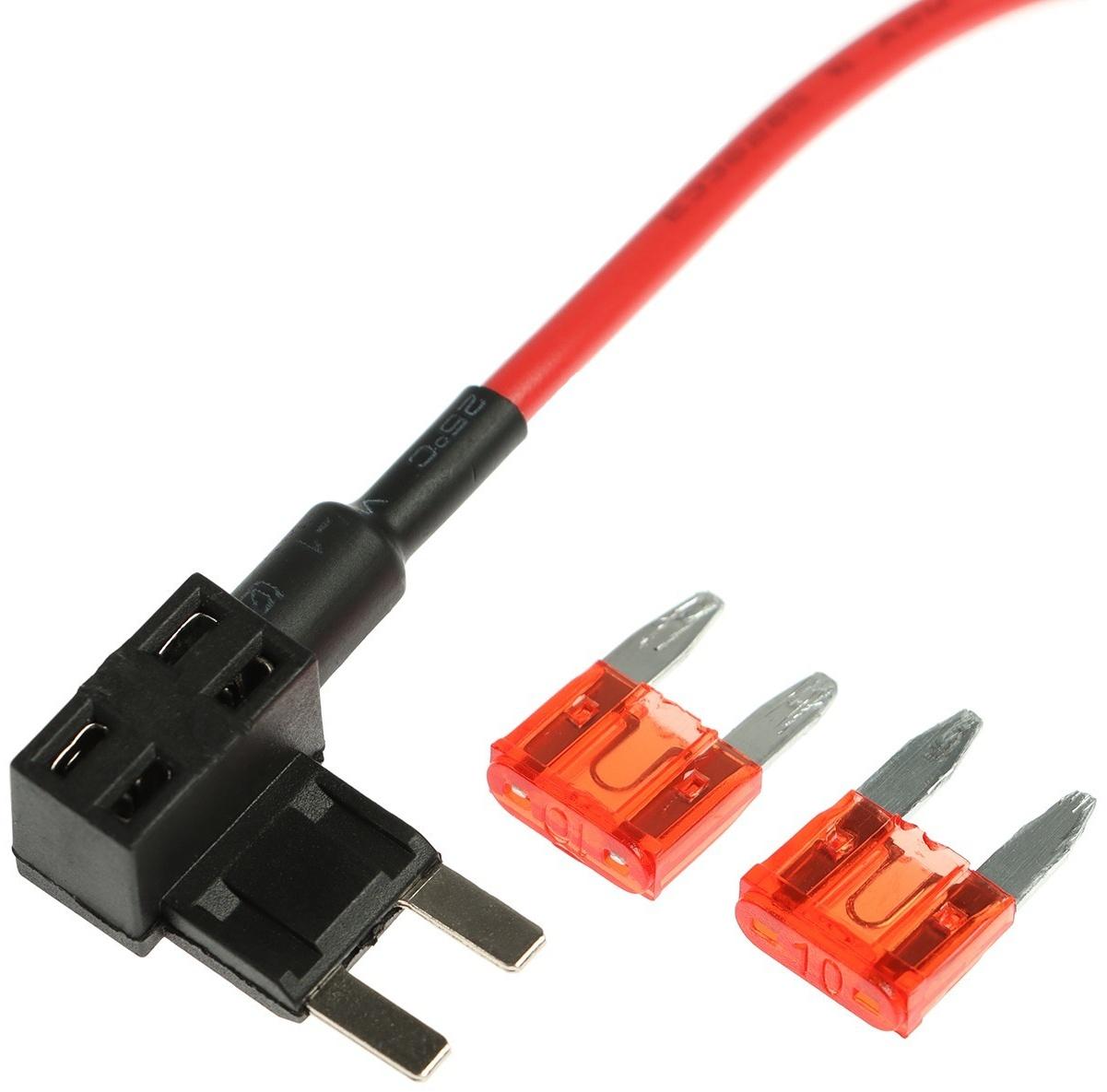 Удлинитель предохранителя, мини 10А, провод 15 см