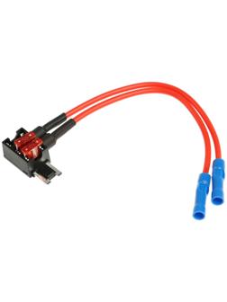 Удлинитель предохранителя двойной, микро, 10А, провод 15 см