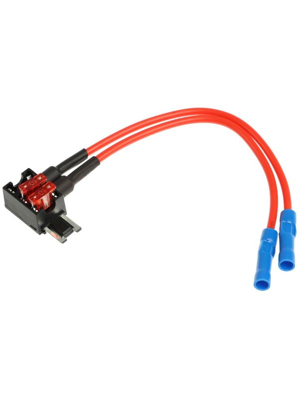 Удлинитель предохранителя двойной, микро, 10А, провод 15 см