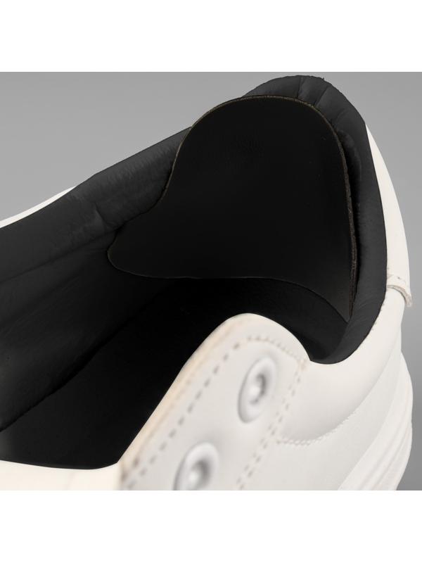 Набор заплаток для ремонта подпяточников обуви, из кожзама, клеевые, 6 шт, цвет чёрный