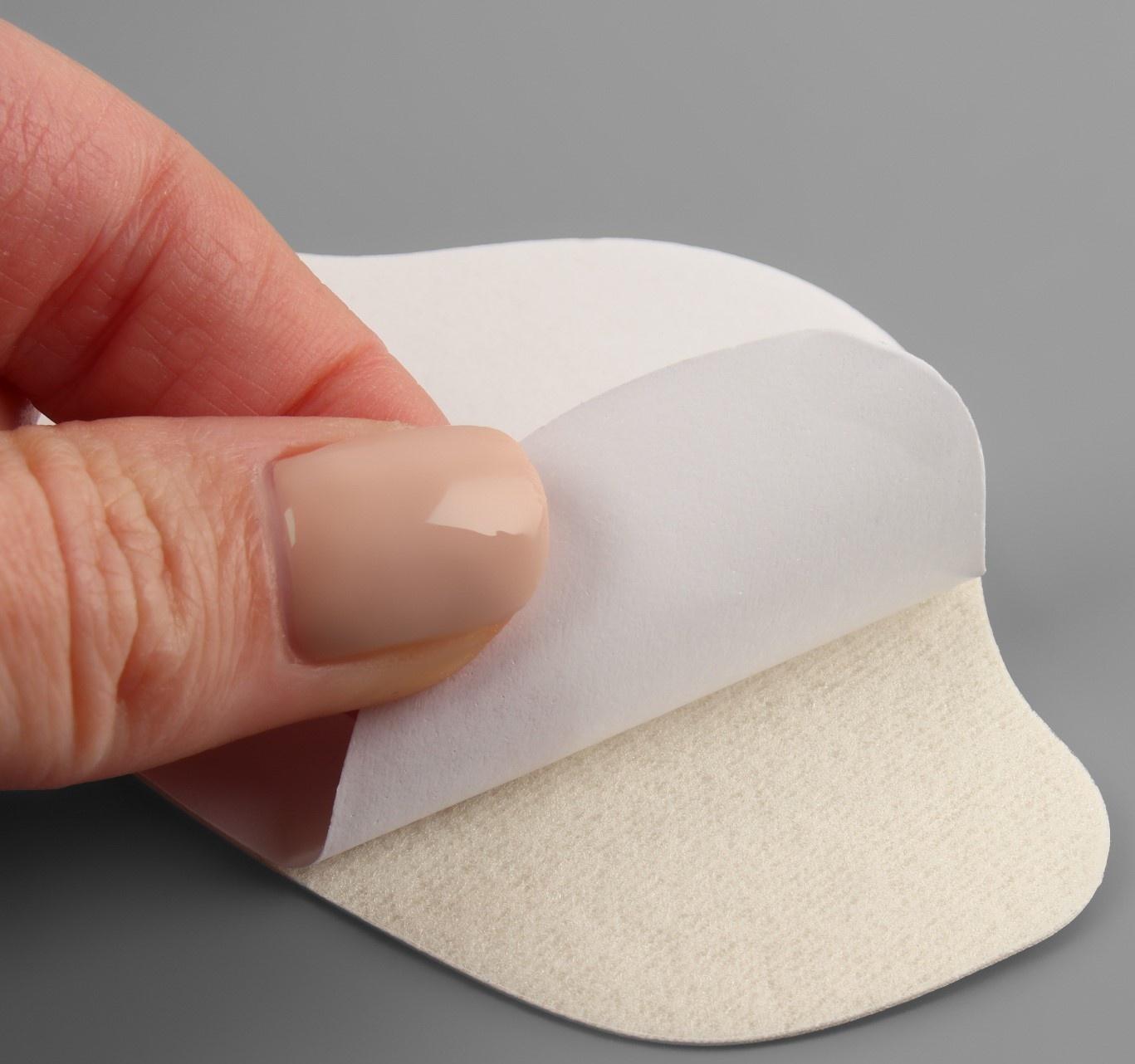 Набор заплаток для ремонта подпяточников обуви, из кожзама, клеевые, 6 шт, цвет белый