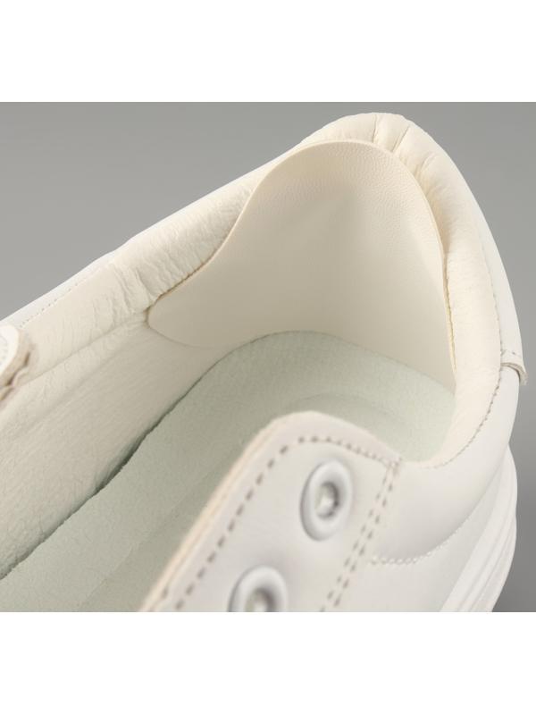 Набор заплаток для ремонта подпяточников обуви, из кожзама, клеевые, 6 шт, цвет белый