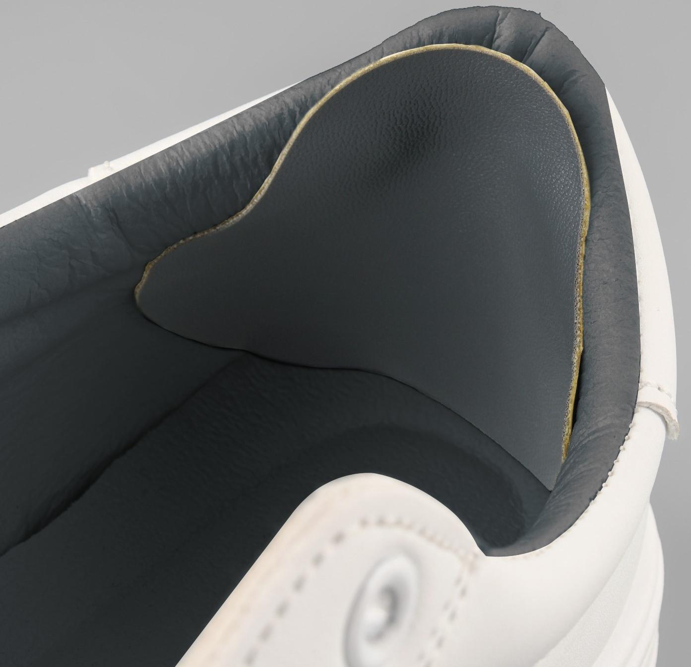 Набор заплаток для ремонта подпяточников обуви, из кожзама, клеевые, 6 шт, цвет серый