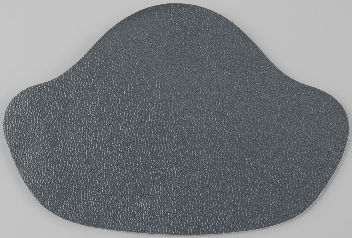 Набор заплаток для ремонта подпяточников обуви, из кожзама, клеевые, 6 шт, цвет серый