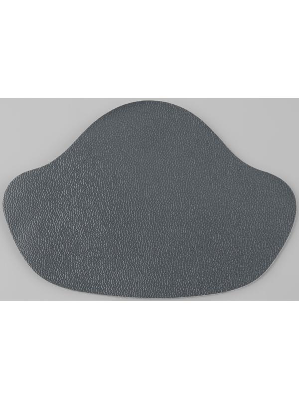 Набор заплаток для ремонта подпяточников обуви, из кожзама, клеевые, 6 шт, цвет серый