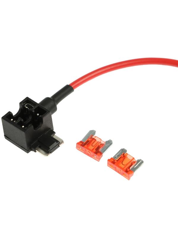 Удлинитель предохранителя, микро 10А, провод 15 см