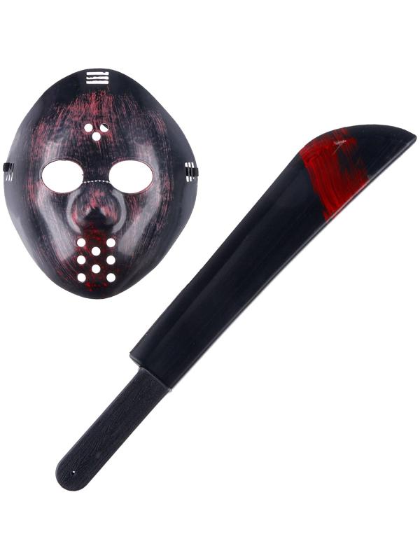 Карнавальный набор «Пятница», 2 предмета: маска, мачете