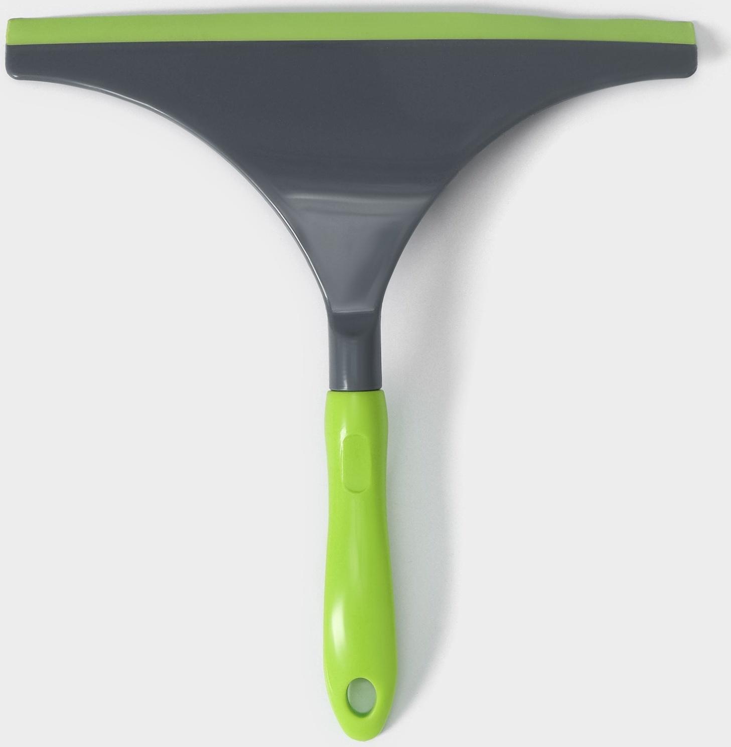 Водосгон Доляна Green day с анатомической ручкой, 25×24 см, цвет зелёный