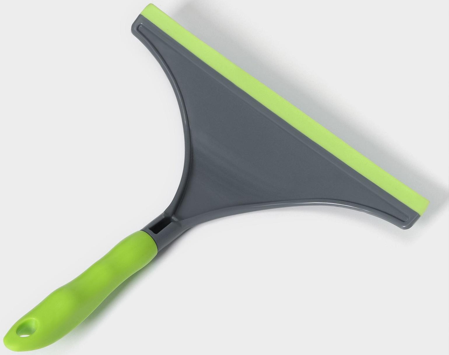 Водосгон Доляна Green day с анатомической ручкой, 25×24 см, цвет зелёный