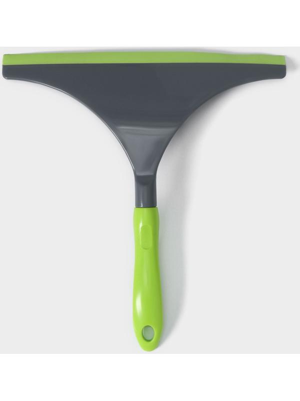 Водосгон Доляна Green day с анатомической ручкой, 25×24 см, цвет зелёный