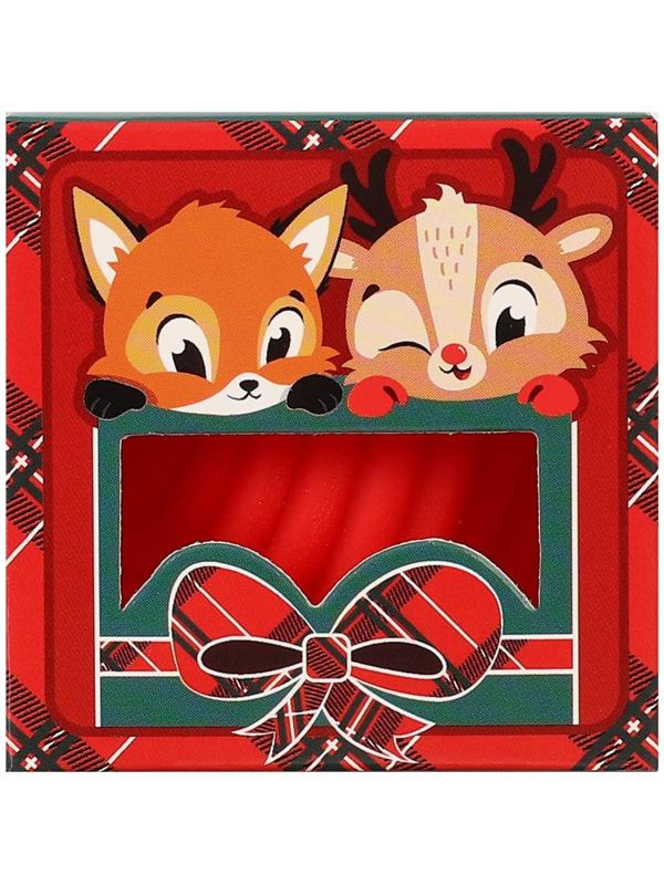 Развивающий тактильный мячик «Веселые друзья», подарочная Новогодняя упаковка, 1 шт., цвет МИКС