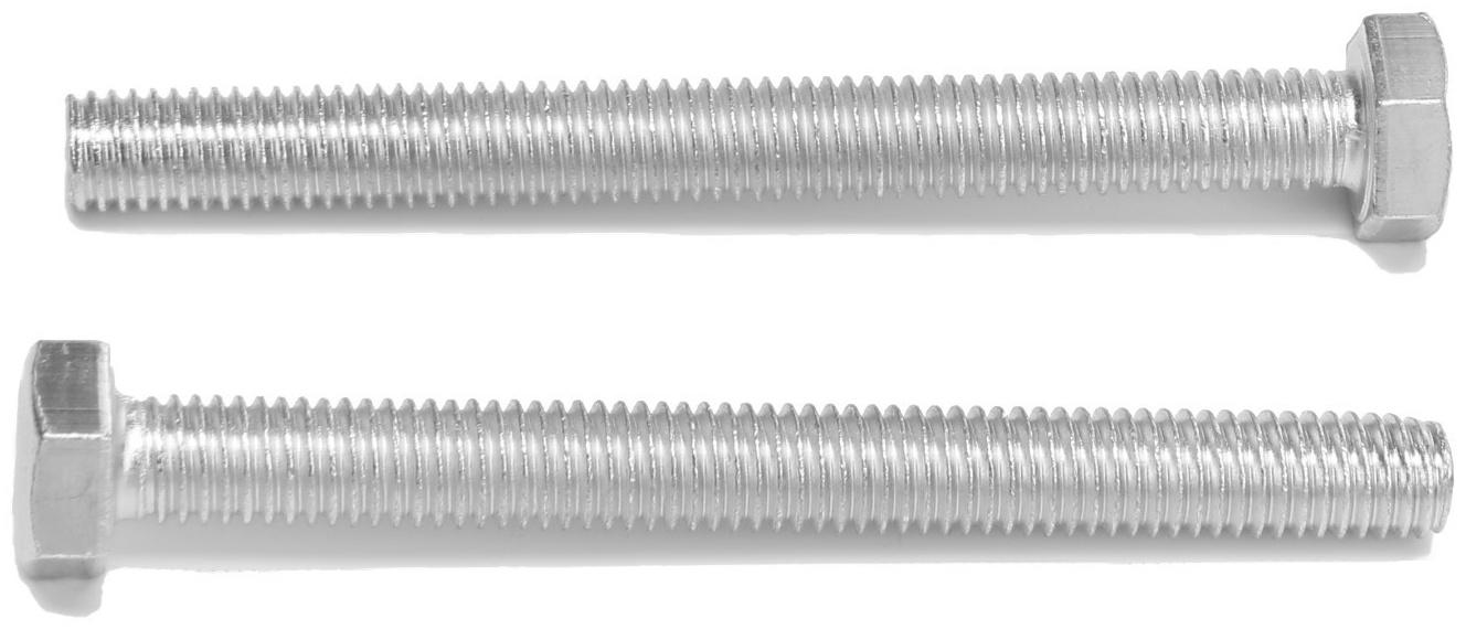 Болт ТУНДРА krep, с шестигранной головкой, оцинкованный, DIN933, М8х80 мм, 1 кг