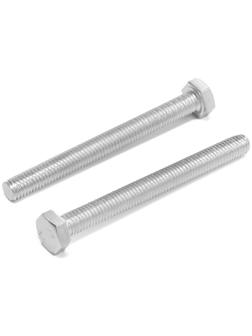 Болт ТУНДРА krep, с шестигранной головкой, оцинкованный, DIN933, М8х80 мм, 1 кг