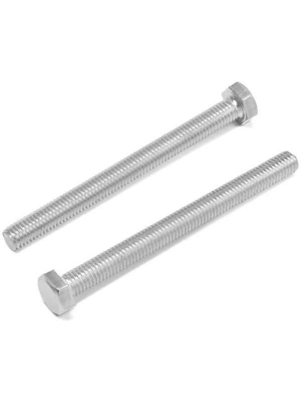 Болт ТУНДРА krep, с шестигранной головкой, оцинкованный, DIN933, М8х90 мм, 5 кг