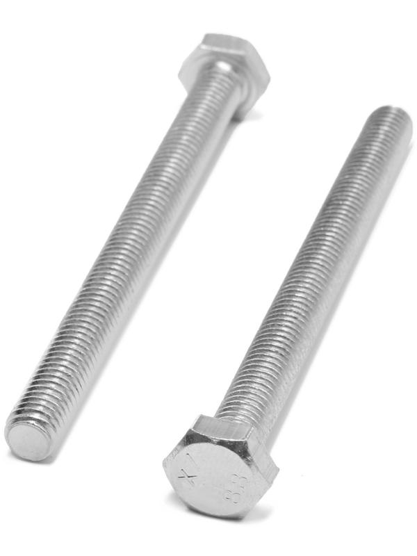 Болт ТУНДРА krep, с шестигранной головкой, оцинкованный, DIN933, М8х90 мм, 5 кг