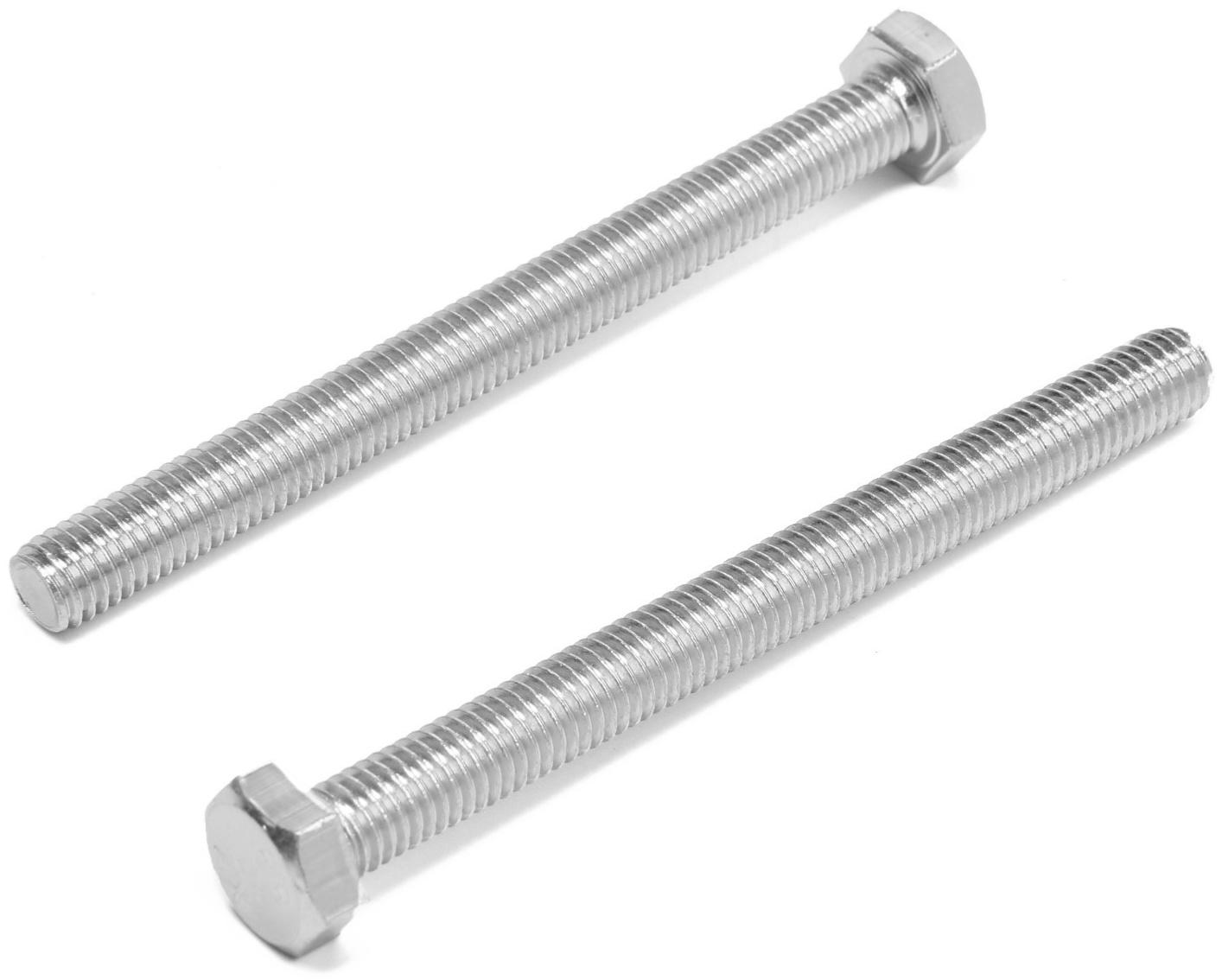 Болт ТУНДРА krep, с шестигранной головкой, оцинкованный, DIN933, М8х90 мм, 1 кг