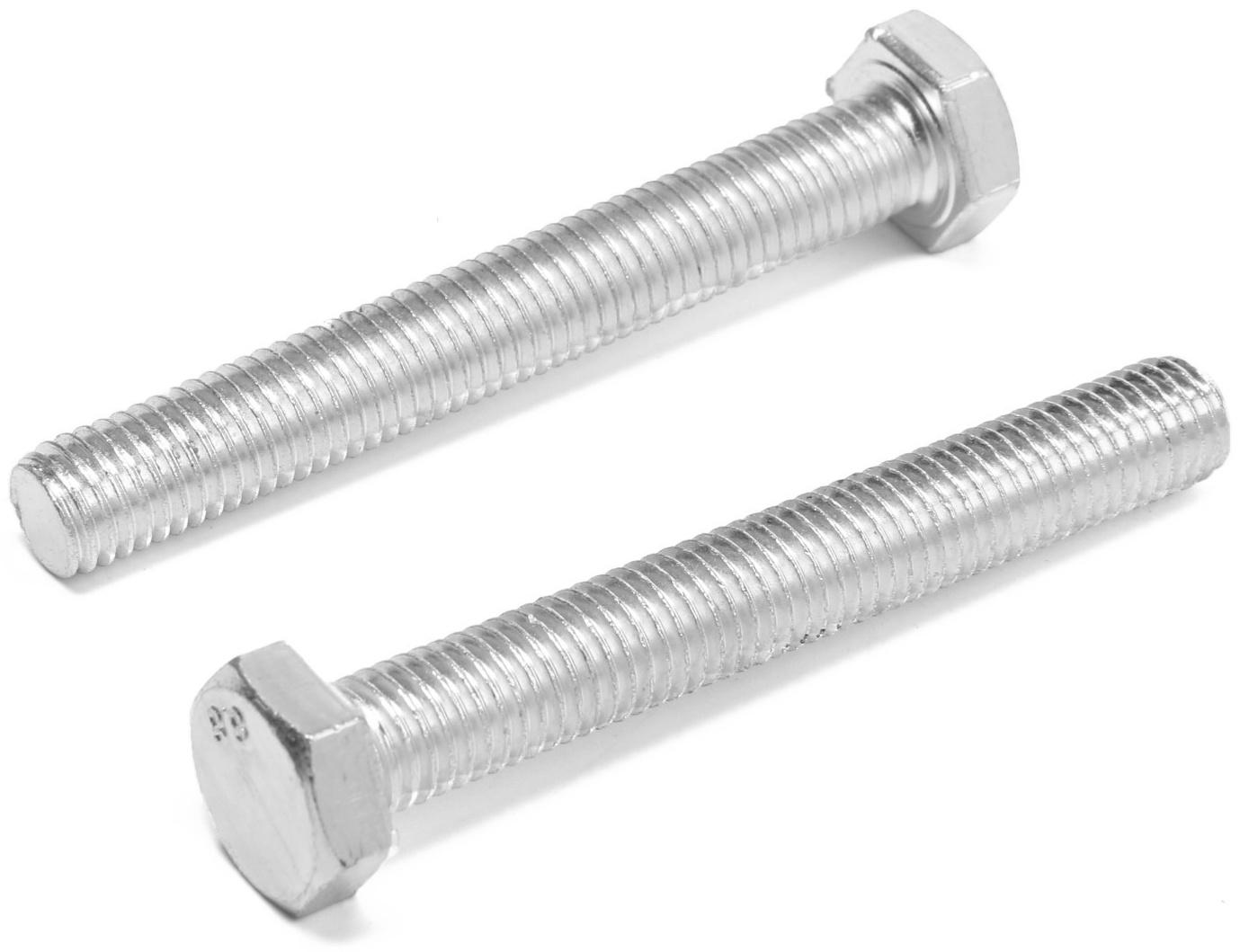 Болт ТУНДРА krep, с шестигранной головкой, оцинкованный, DIN933, М12х90 мм, 5 кг