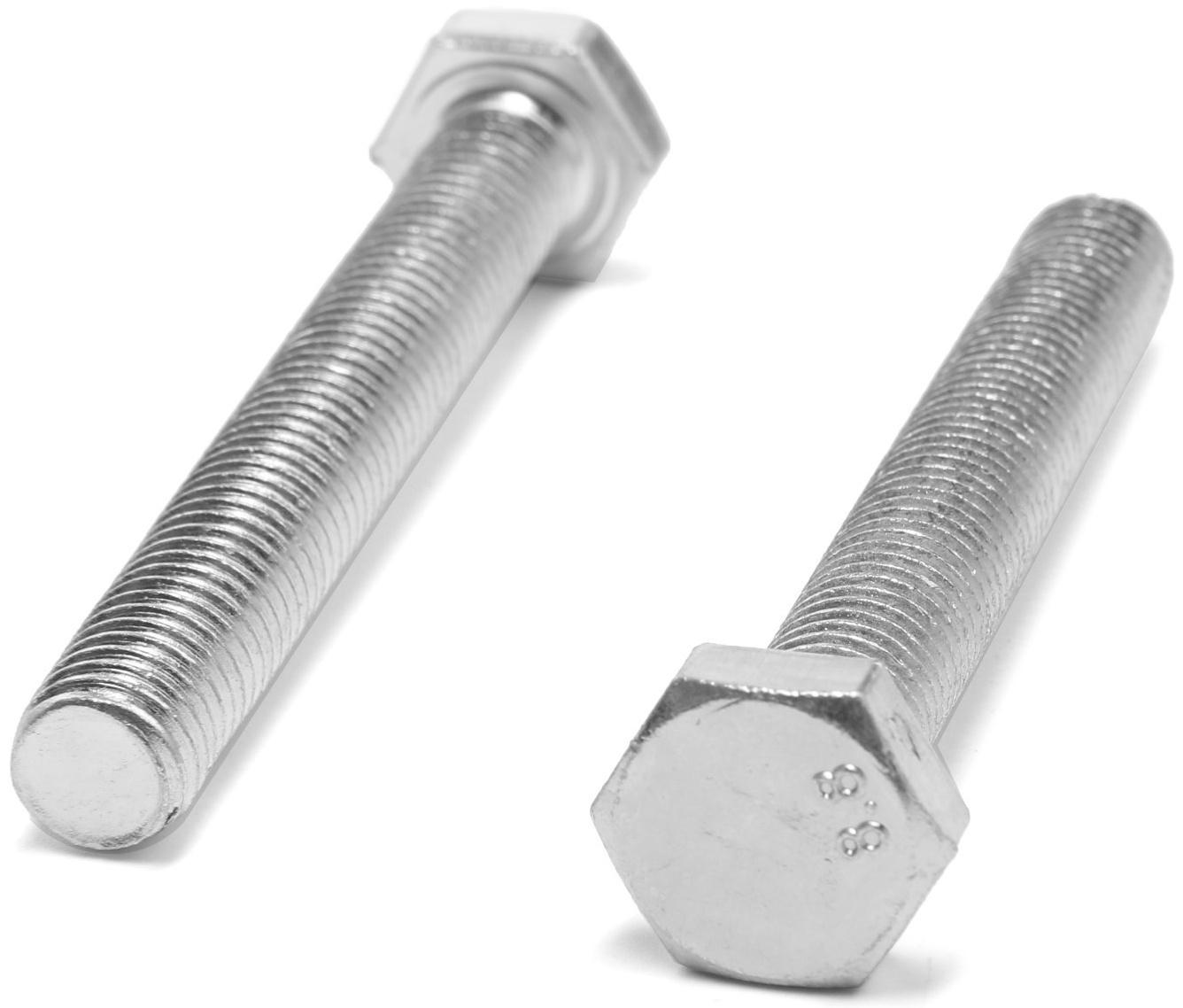 Болт ТУНДРА krep, с шестигранной головкой, оцинкованный, DIN933, М12х90 мм, 1 кг