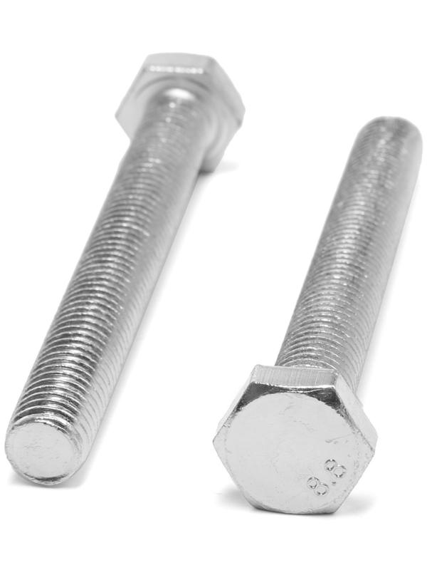 Болт ТУНДРА krep, с шестигранной головкой, оцинкованный, DIN933, М12х100 мм, 5 кг