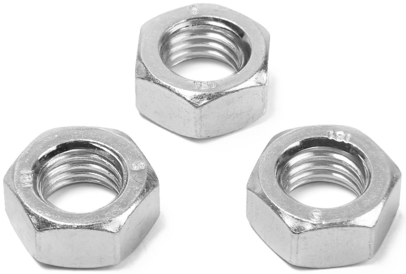 Гайка ТУНДРА krep, шестигранная, DIN934, оцинкованная, М14, 1 кг