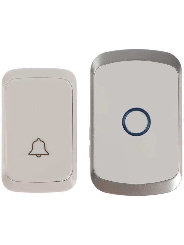 Звонок LZDV-10, беспроводной, 2хAАА (не в комплекте), LR23A, белый