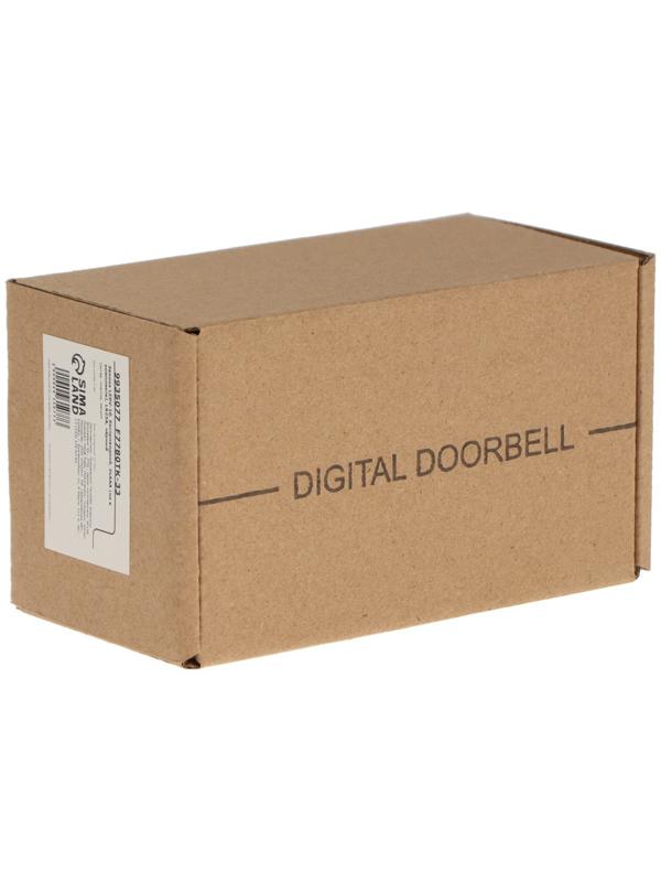 Звонок LZDV-10, беспроводной, 2хAАА (не в комплекте), LR23A, чёрный