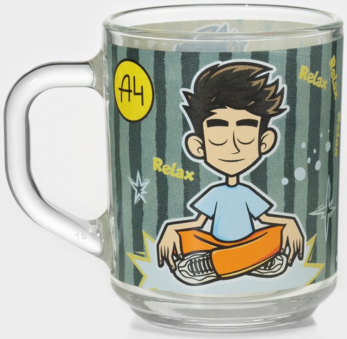 Кружка детская стеклянная «Влад А4», 230 мл