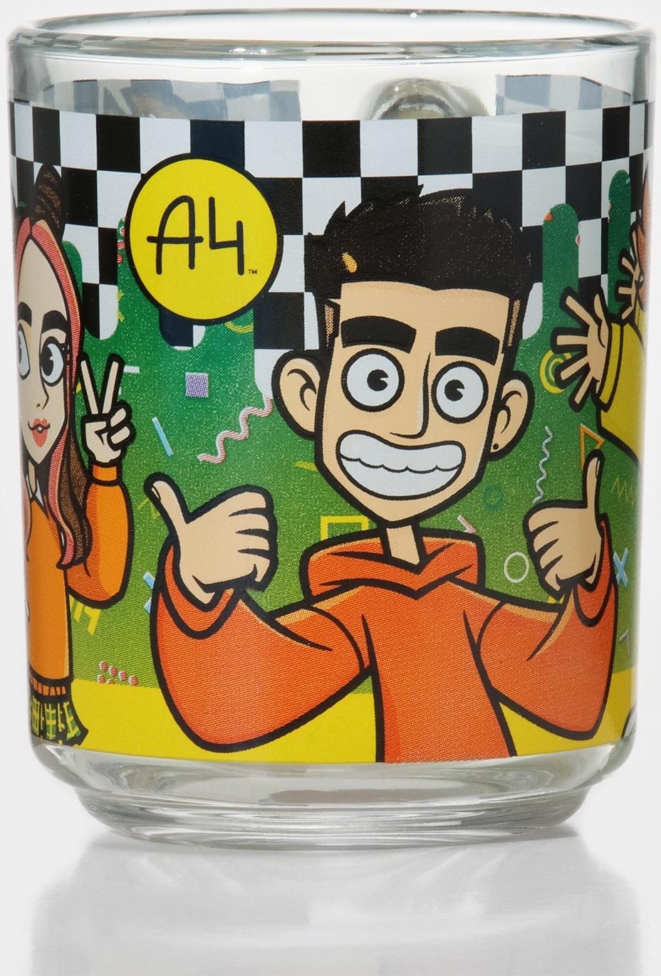 Кружка детская стеклянная «Влад А4. Влад и компания», 230 мл