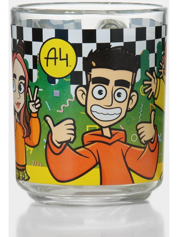 Кружка детская стеклянная «Влад А4. Влад и компания», 230 мл