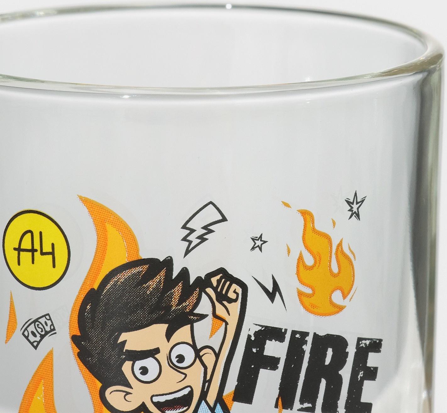Кружка детская стеклянная «Влад А4. Огонь», 230 мл
