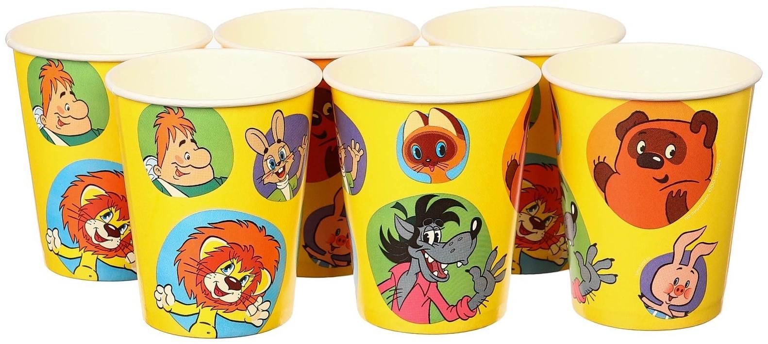 Набор бумажной посуды, на 6 персон 