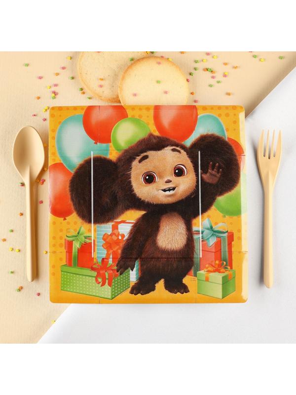 Тарелка бумажная квадратная 