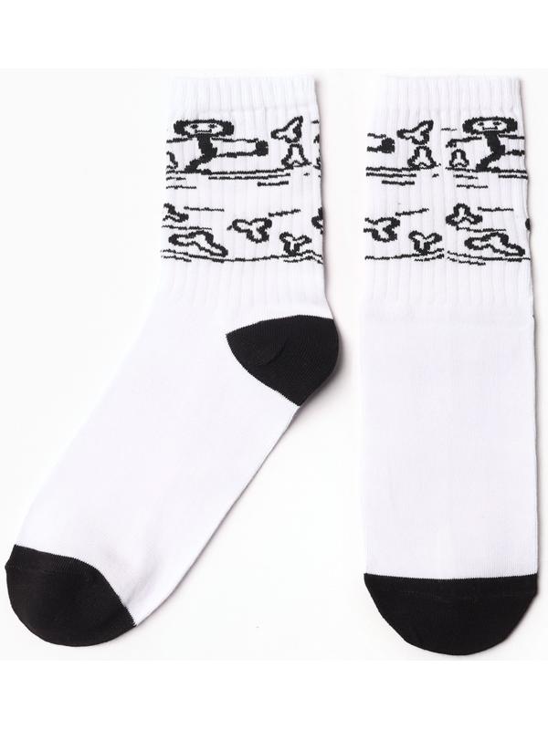 Носки мужские, цвет белый, размер 29