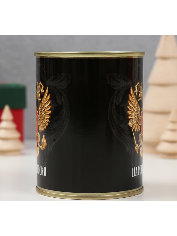 Носки с принтом в банке 